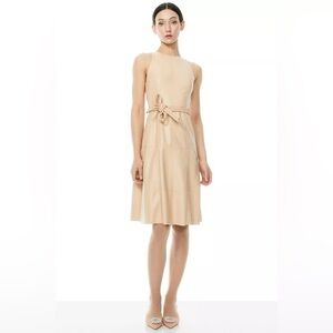 Alice + Olivia Leandra Vegan Leather Midi Dress $440